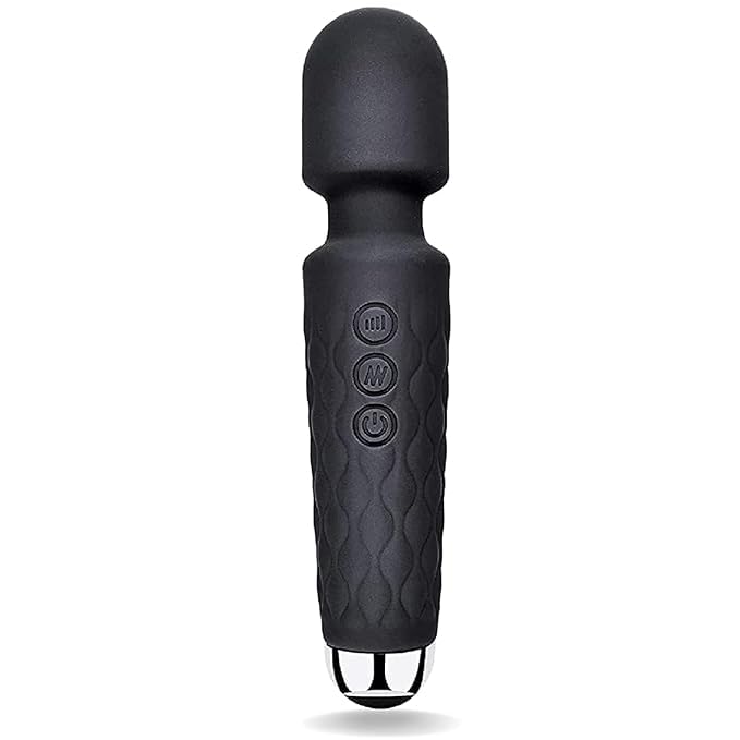 Rechargeable Handheld Body Massager | 20 Modes | 8 Speed Levels | Portable Cordless Muscle Relaxation Device