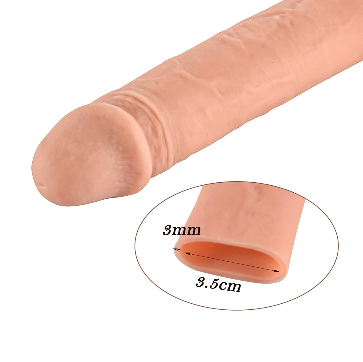 Xpleasure Silicone Adult Wellness Sleeve – 7 Inch Flexible Personal Sleeve